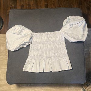 NWT Smocked puff sleeve off the shoulder blouse
